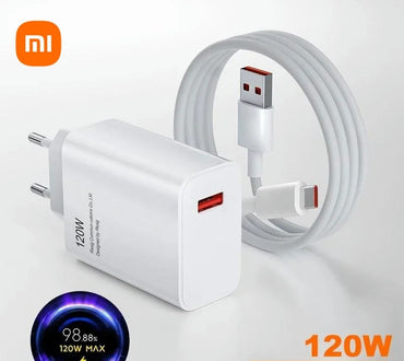 Chargeur XIAOMI 120W d'origine 100% + Cable USB-Type-C