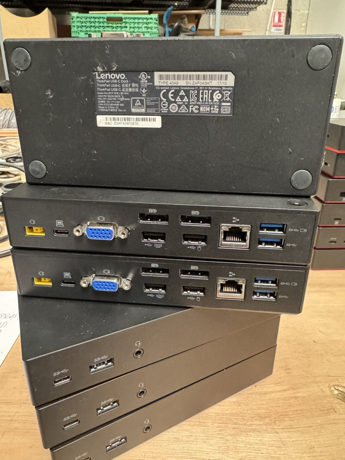 Station d’Accueil Lenovo Dock DK1633 – Sans Chargeur – prix unité