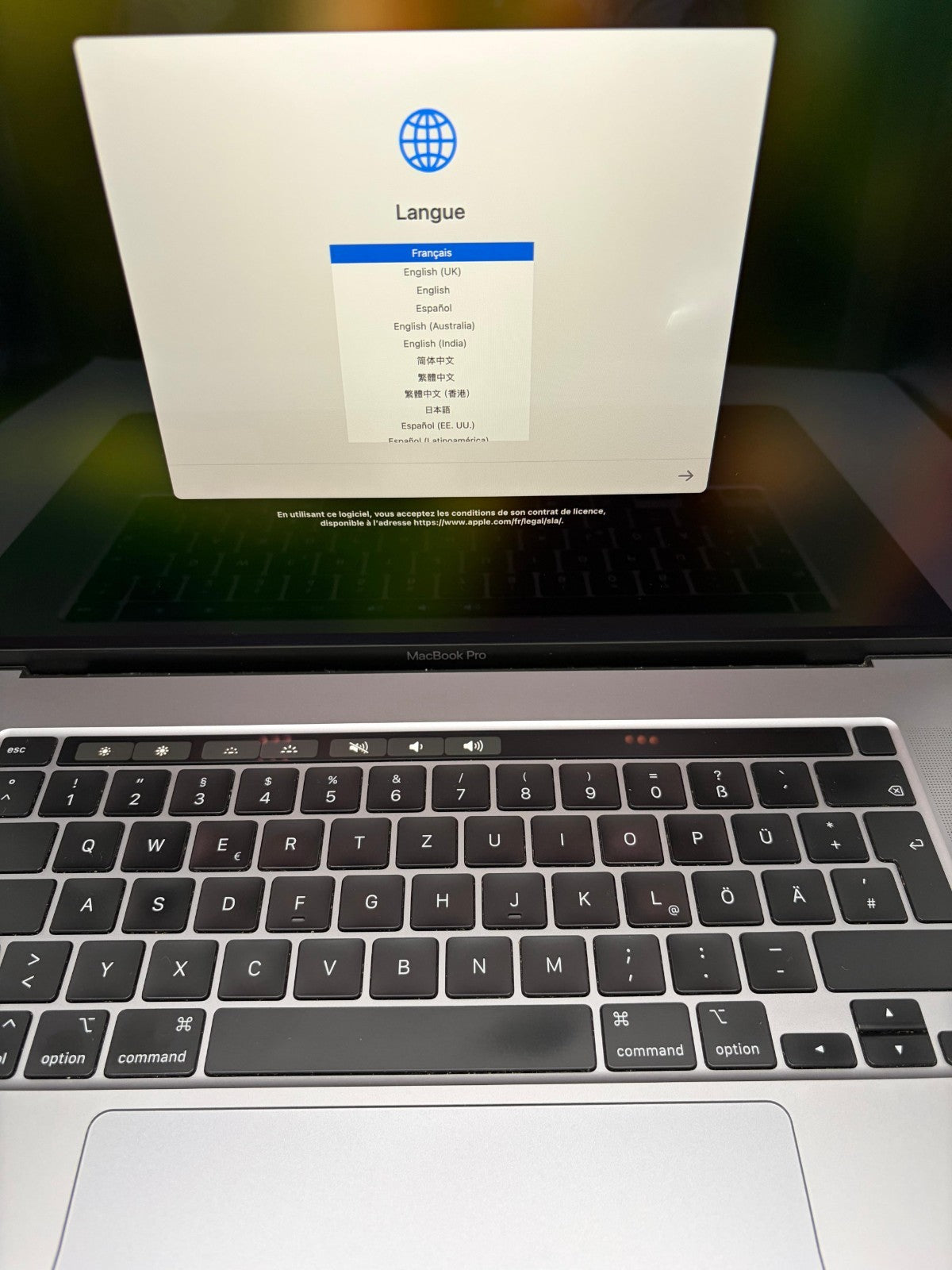 Apple MacBook Pro A2141 16" – i7-9750H – 16Go – SSD 512Go – QWERTY DE – Réf AT34