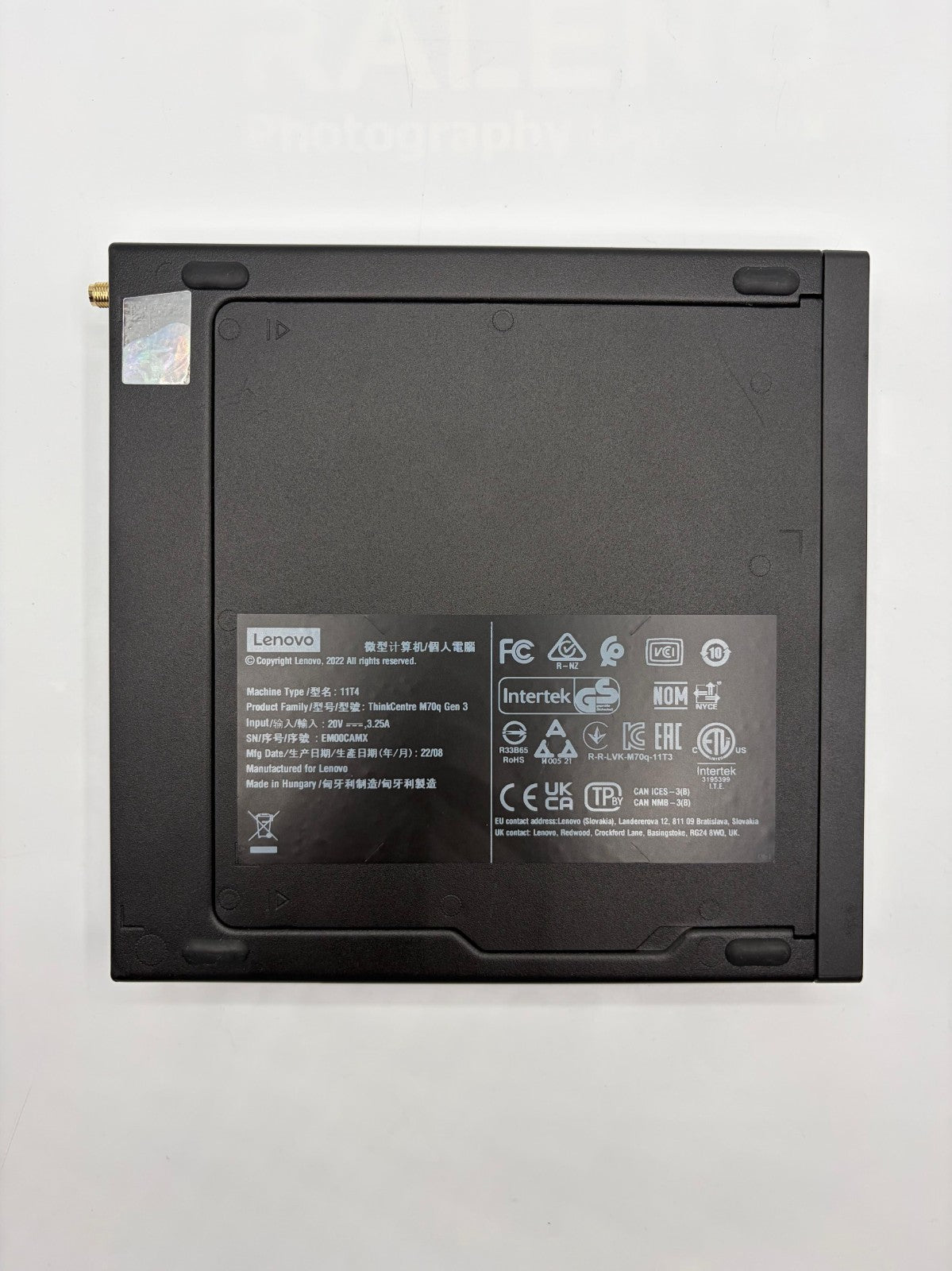 Lenovo ThinkCentre M70q Gen3 i3-12100T 16Go 256Go SSD WiFi WIN 11 PRO – Réf AT29