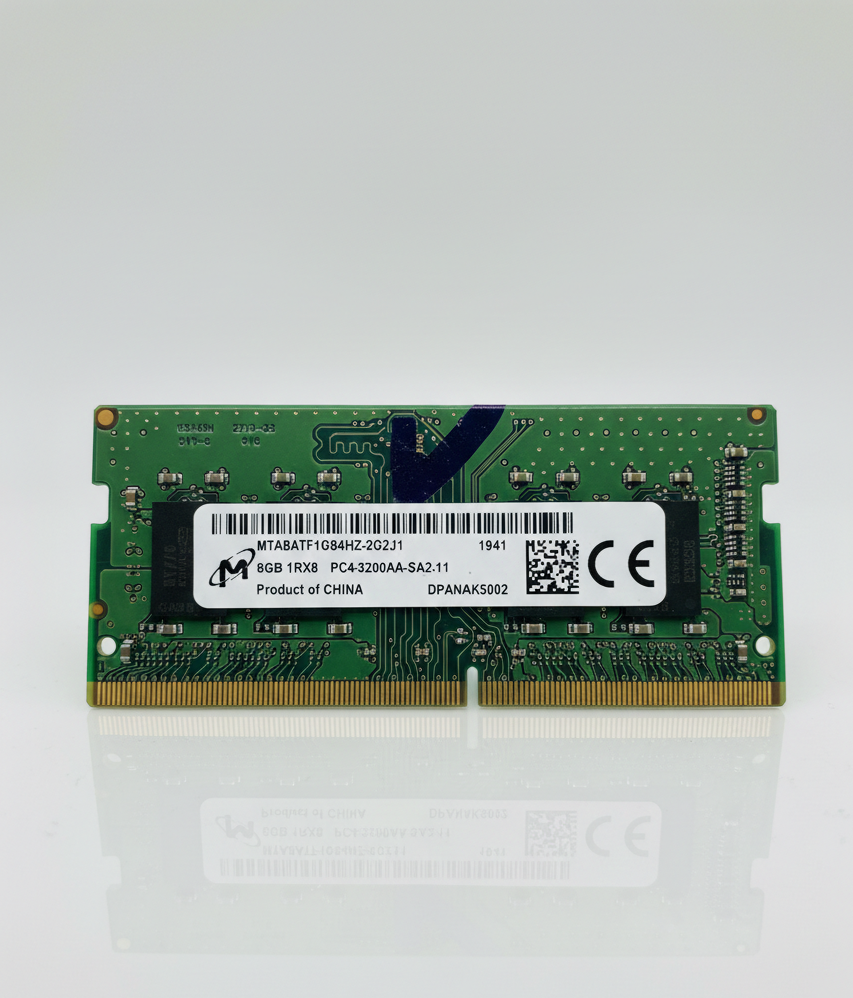 Barrettes Mémoire RAM DDR4 – 8 Go – 3200AA- Micron – Pour PC Portable