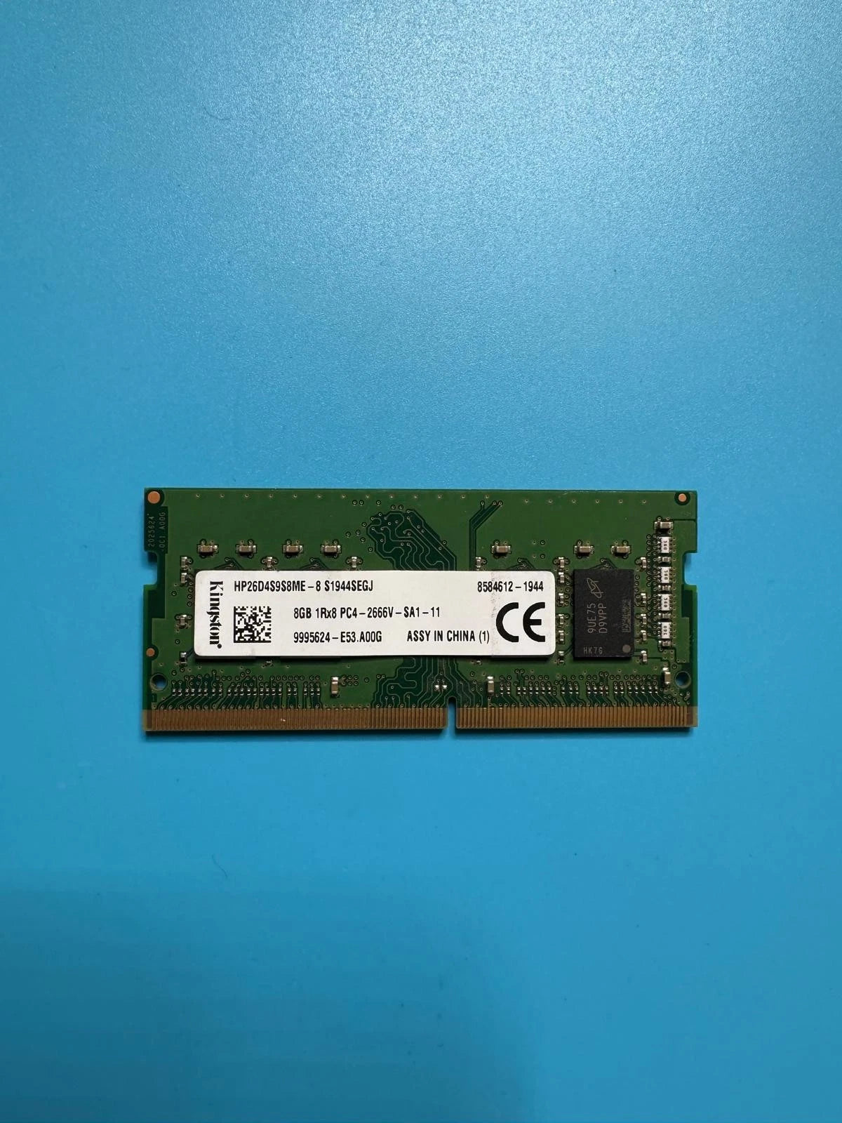 barrettes mémoire RAM DDR4 – 8 Go – 2666V- Kingston – Pour PC Portable