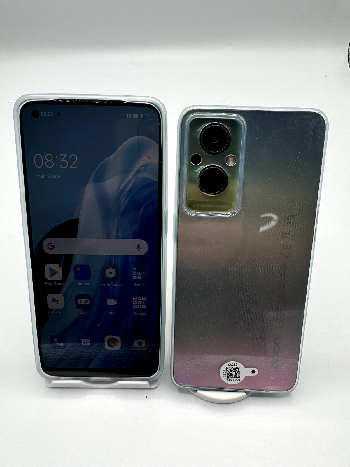 Oppo Reno 8 Lite – ARGENT -8 Go RAM / 128 Go - Dual SIM - Excellent état -