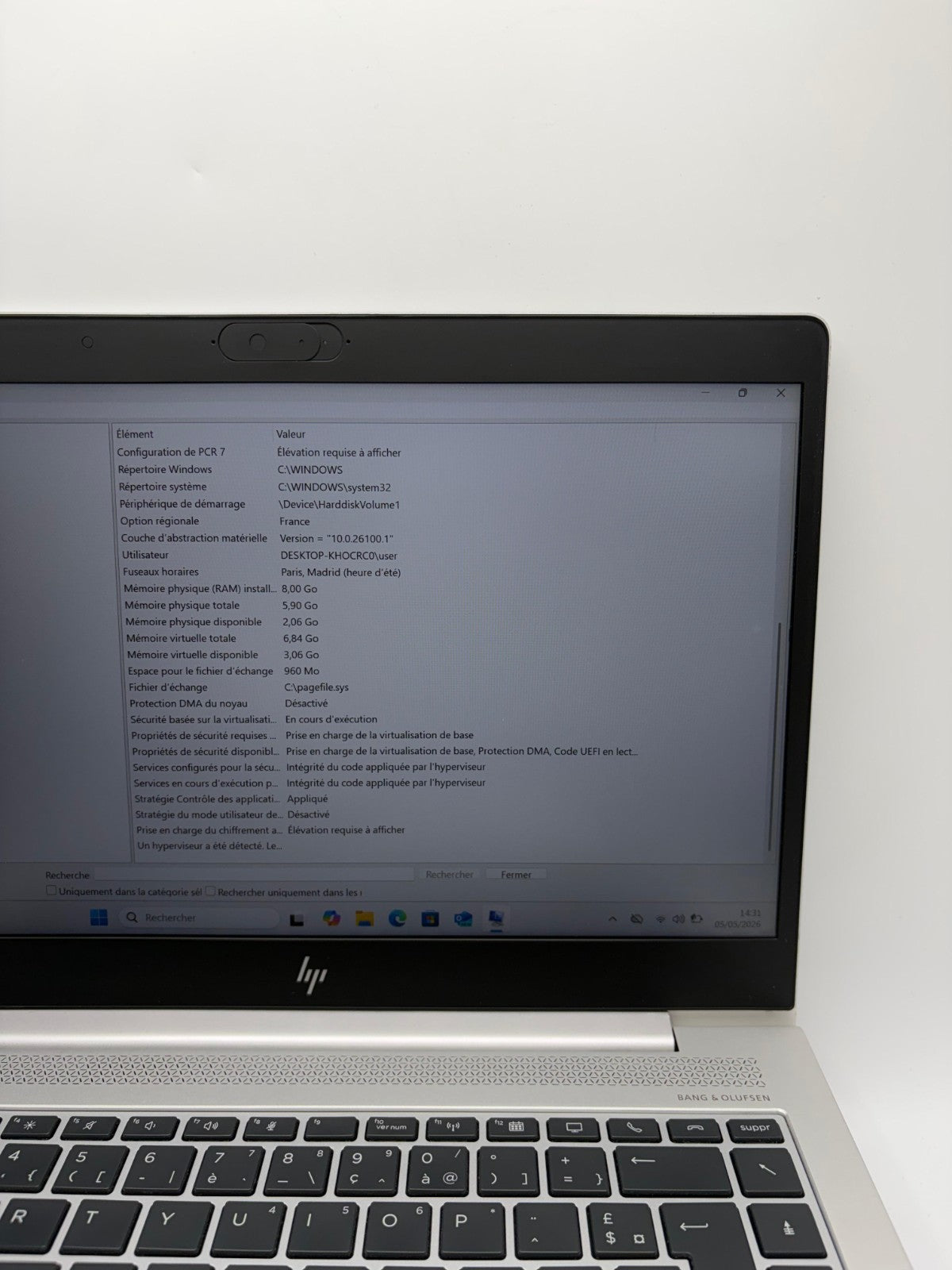 HP EliteBook 745 G6 – Ryzen 5 PRO 3500U / 8 Go RAM / 256 Go SSD – Radeon -Ref M1