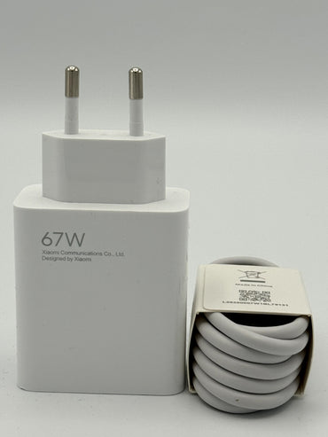 Chargeur type-C XIAOMI 67W d'origine 100% D 'origine +Cable 3A Type-C