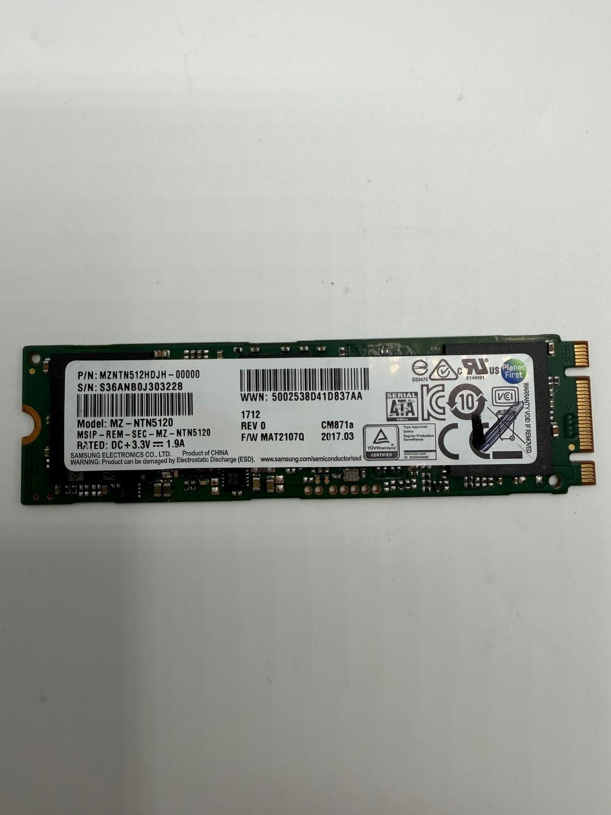 SSD M.2 2280 SATA 512Go 512GB SanDisk Samsung Toshiba Micron 2-Power - Au choix