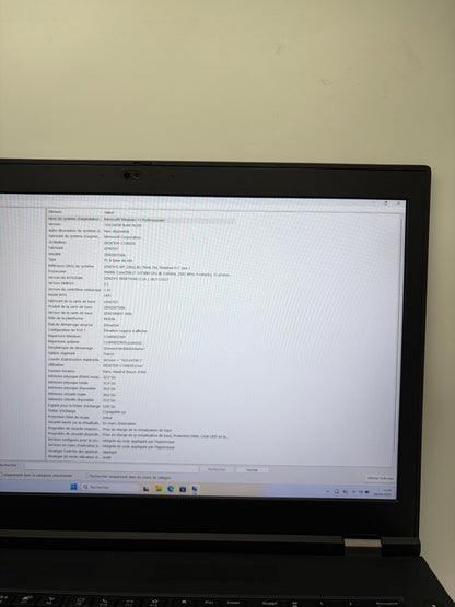 Lenovo ThinkPad P17 Gen 1 i7-10750H 32Go SSD 512Go 17,3" WIN 11 PRO – Ref At41