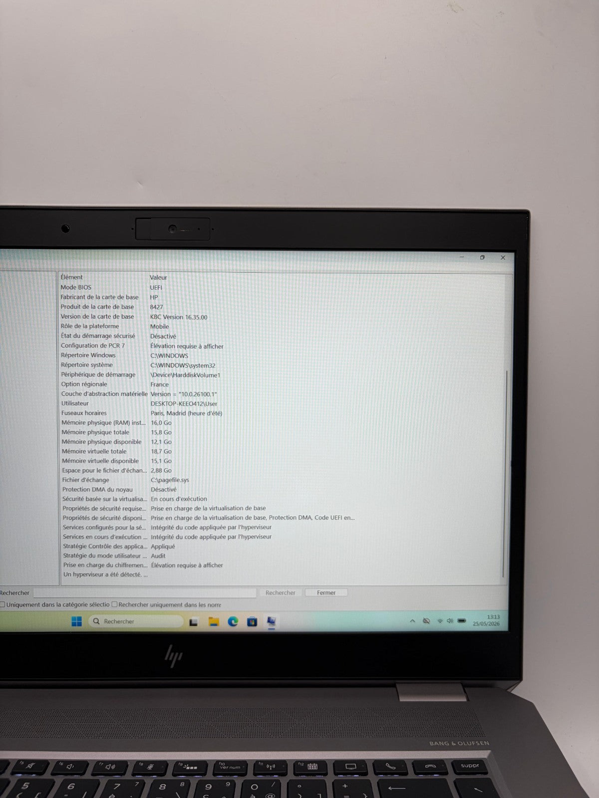 HP ZBook Studio G5 – i7-8750H / 16Go RAM / 512Go SSD / Quadro P1000 / WiN11 M56