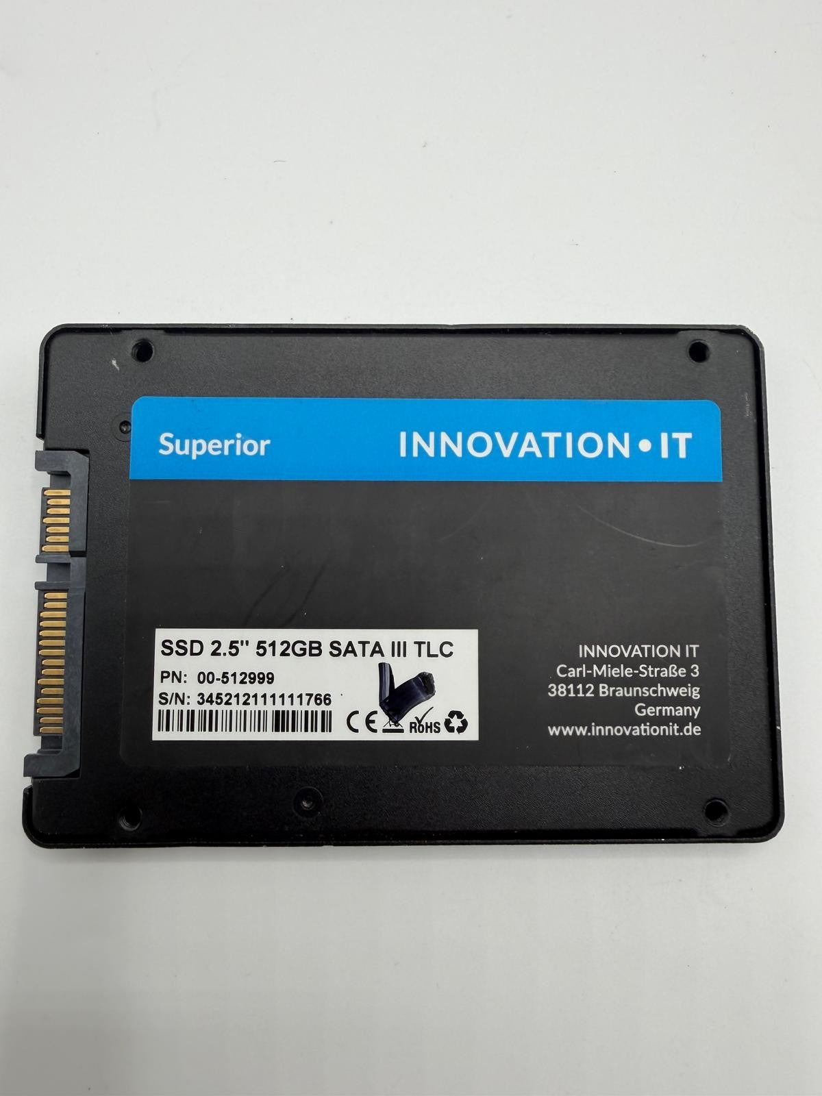 SSD SATA 2.5" 512Go Samsung Kingston SanDisk Intel WD Micron ADATA Patriot