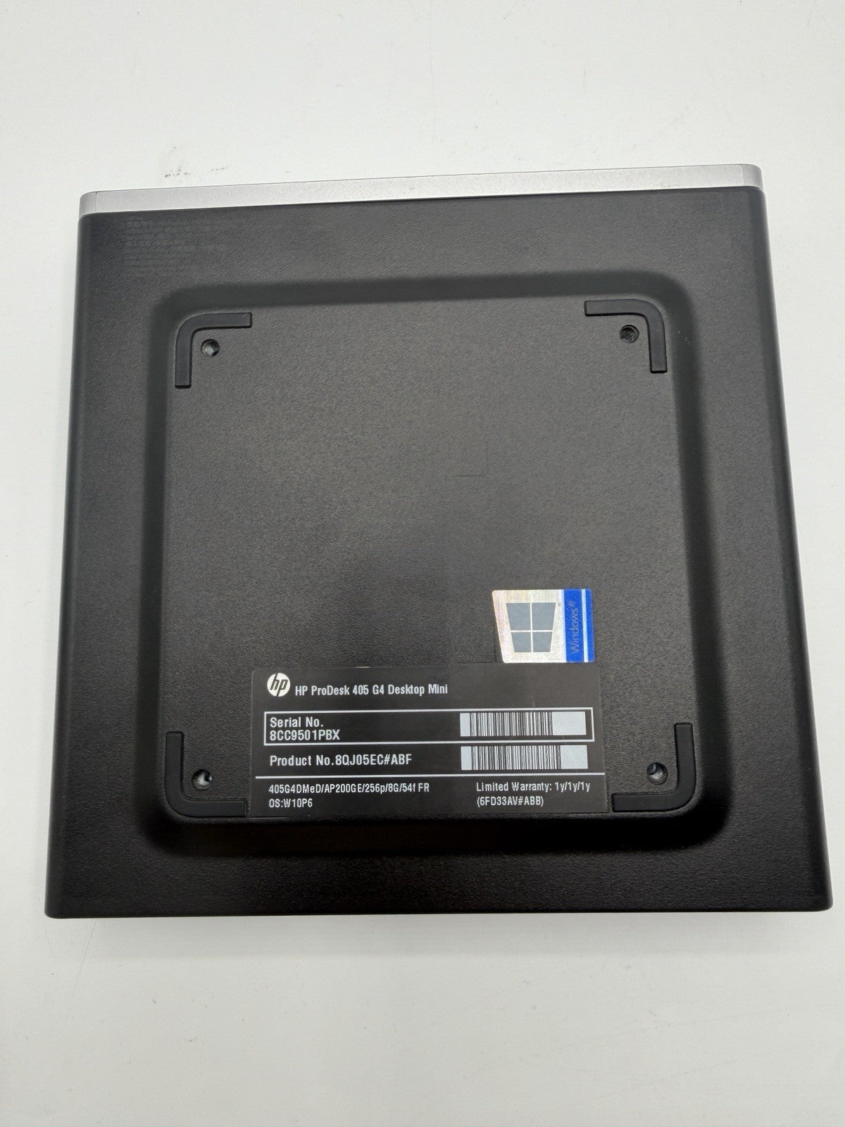 HP ProDesk 405 G4 Mini – AMD Athlon PRO 200GE – 8Go RAM – Sans SSD – ref S02