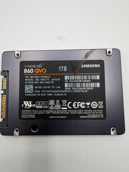 SSD SATA 2.5 1To Samsung 860 EVO 860 QVO 870 QVO Crucial BX500 - Au choix