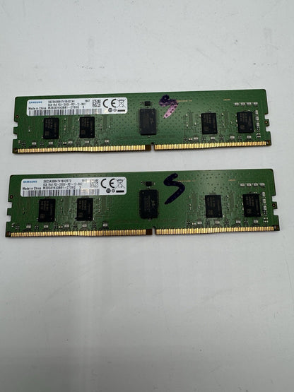 Lot 2x 8Go RAM DDR4 ECC 2666 MHz Samsung –total 16gb-Go Serveur Workstation