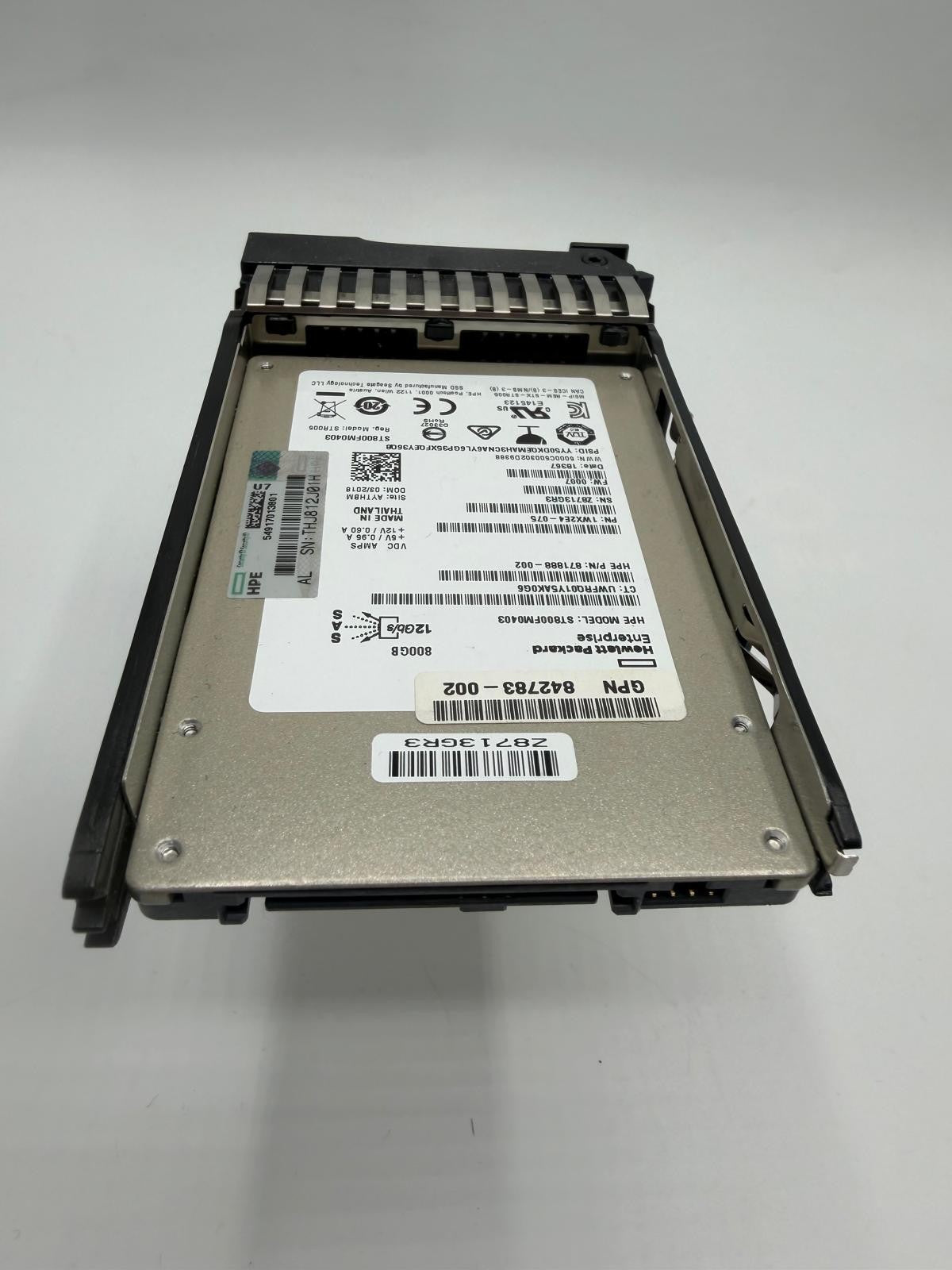 SSD HPE 800Go SAS 12Gb 2.5" ST800FM0403 - Caddy inclus - Teste OK