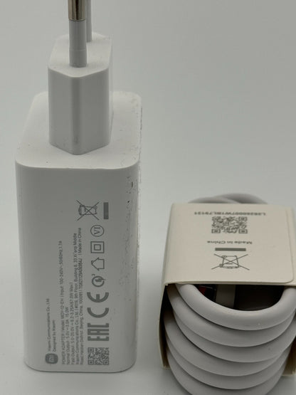 Chargeur XIAOMI 120W d'origine 100%  + Cable USB-Type-C