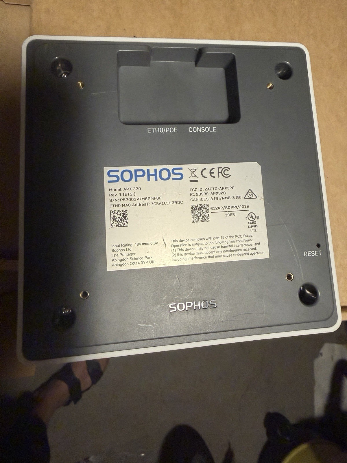 Point d'accès sans fil SOPHOS APX-320 802.11ac Wi-Fi - d occasion