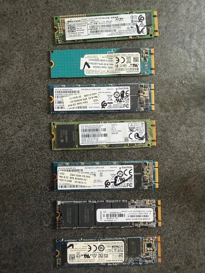 SSD M.2 2280 SATA 512Go 512GB SanDisk Samsung Toshiba Micron 2-Power - Au choix