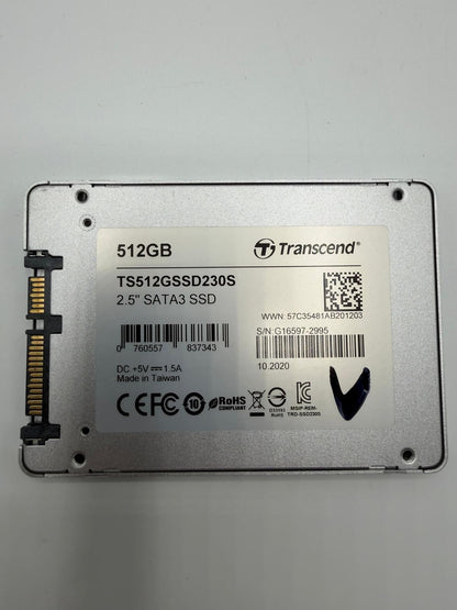 SSD SATA 2.5" 512Go Samsung Kingston SanDisk Intel WD Micron ADATA Patriot