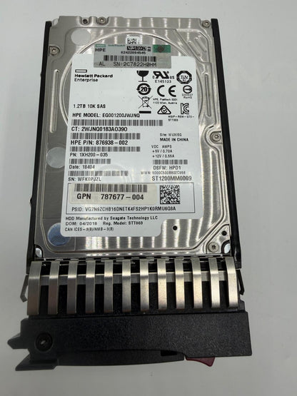 Disque Dur HPE 1.2To SAS 10K 2.5" ST1200MM0009 - Caddy inclus - Teste OK