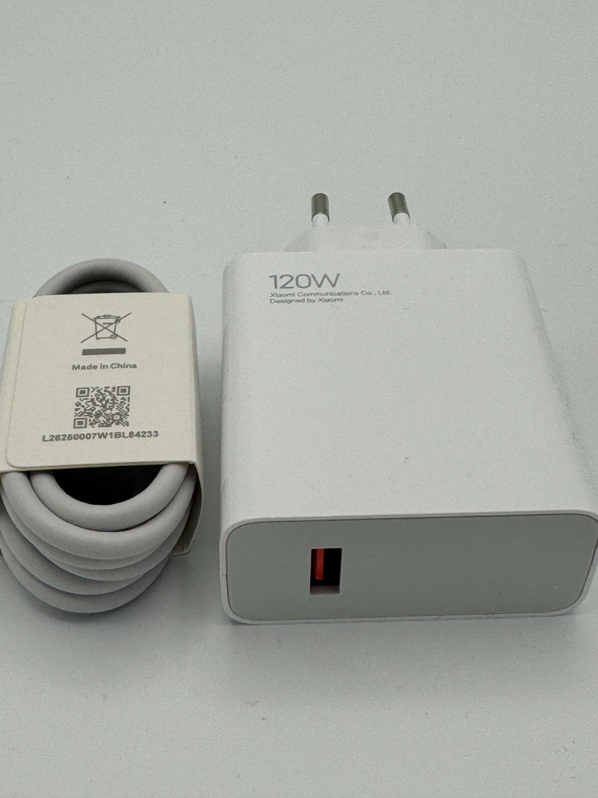 Chargeur XIAOMI 120W d'origine 100%  + Cable USB-Type-C