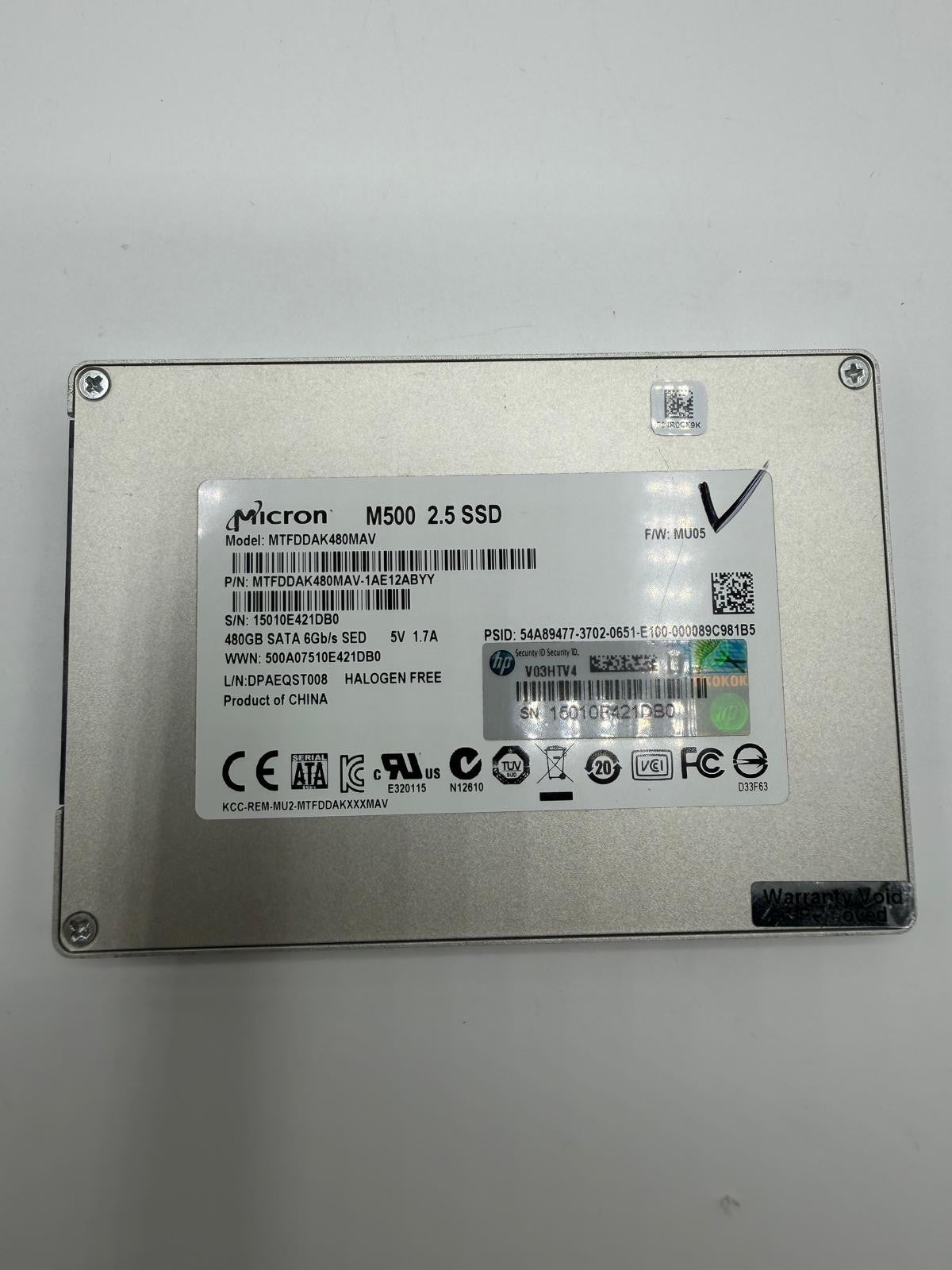 SSD SATA 2.5" 480Go 480GB Crucial PNY Intel Micron Transcend Integral LDLC ASL