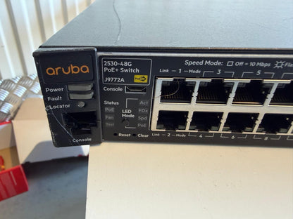 Switch Aruba HPE 2530-48G PoE+ J9772A 48 Ports Gigabit + 4 SFP Manageable