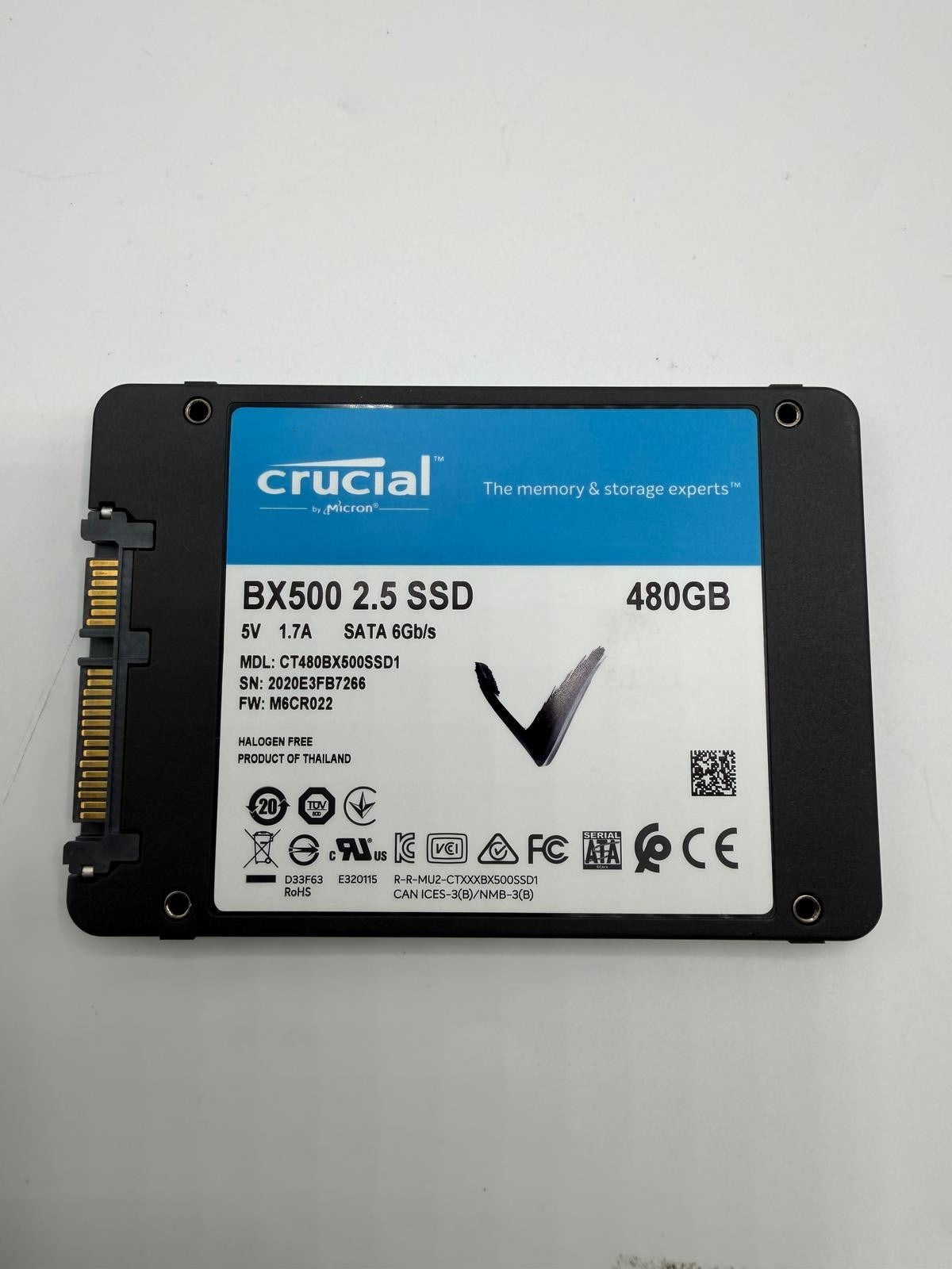 SSD SATA 2.5" 480Go 480GB Crucial PNY Intel Micron Transcend Integral LDLC ASL