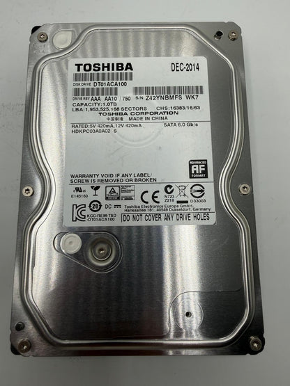TOSHIBA DT01ACA100 1To – Disque Dur 3.5" SATA – HDD – Testé OK
