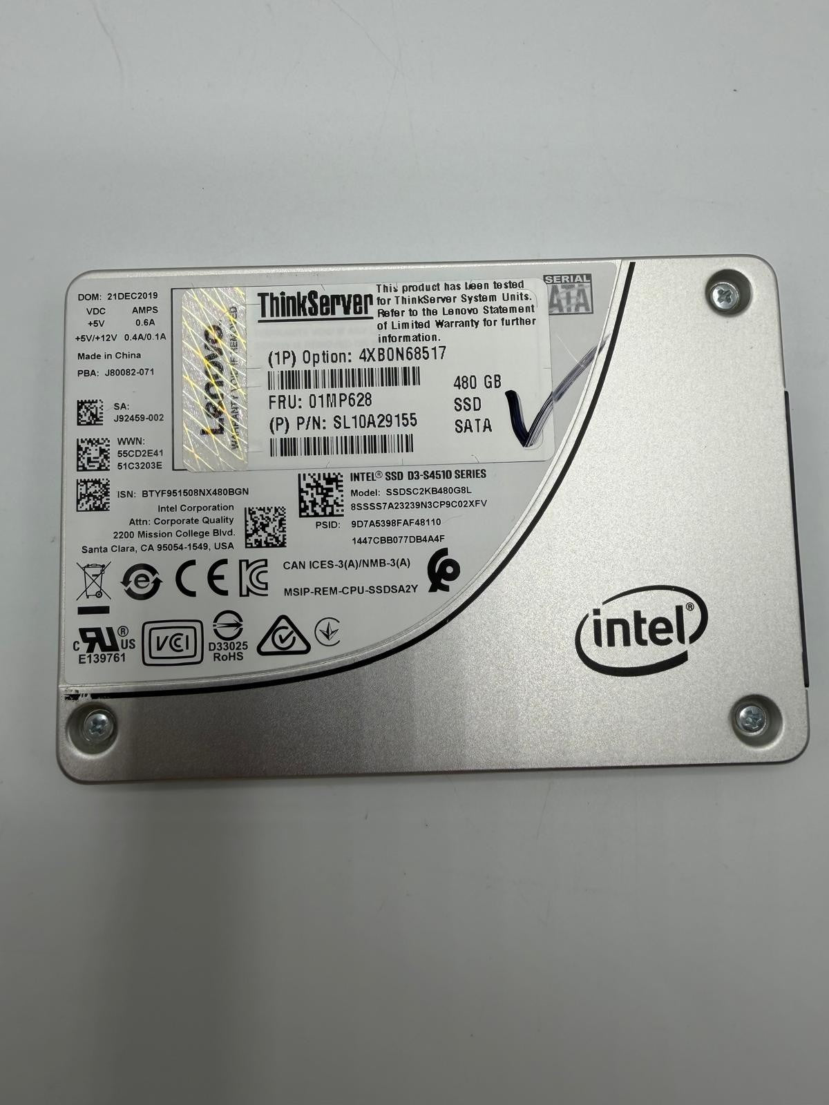 SSD SATA 2.5" 480Go 480GB Crucial PNY Intel Micron Transcend Integral LDLC ASL