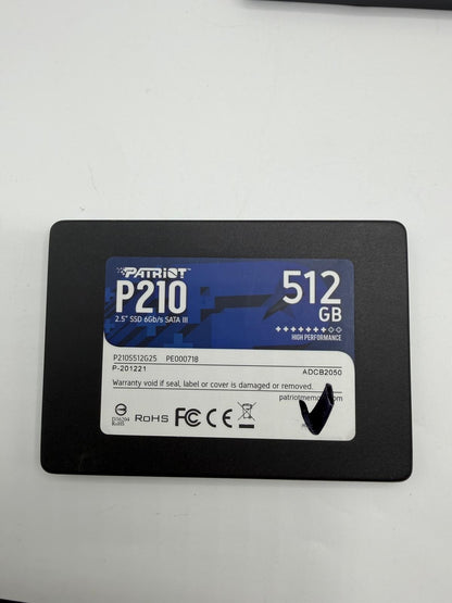 SSD SATA 2.5" 512Go Samsung Kingston SanDisk Intel WD Micron ADATA Patriot