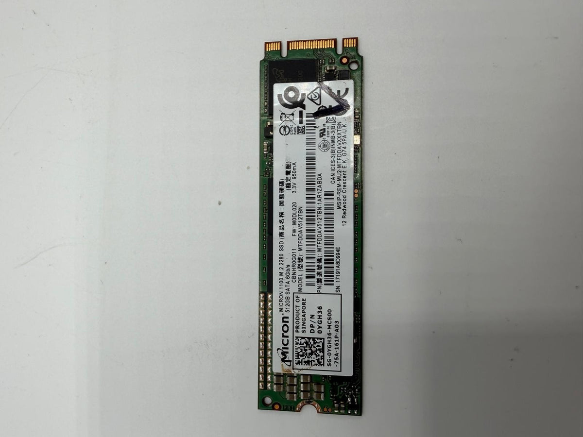 SSD M.2 2280 SATA 512Go 512GB SanDisk Samsung Toshiba Micron 2-Power - Au choix