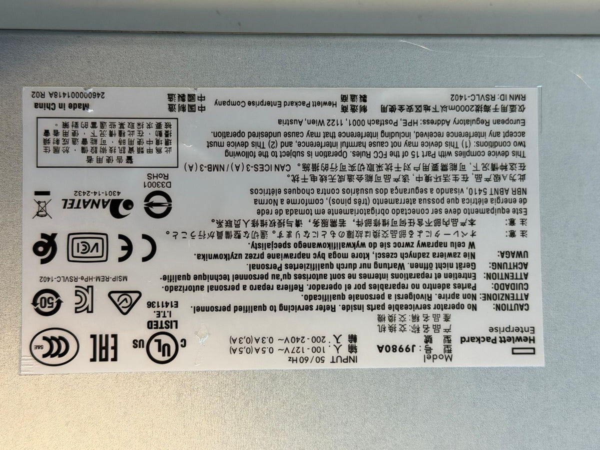 Switch HPE OfficeConnect 1820 J9980A 24 Ports Gigabit + 2 SFP Manageable
