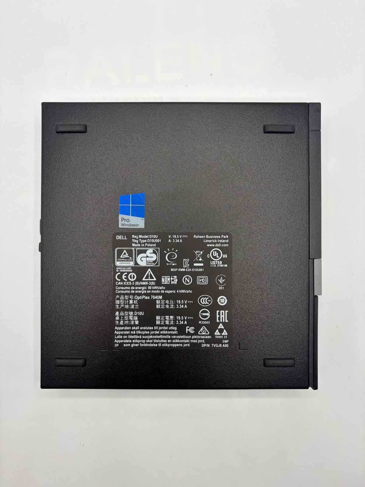 Dell OptiPlex 7040 Micro i5-6500T 8Go 256Go SSD Win11 Pro HDMI DP – Ref M40