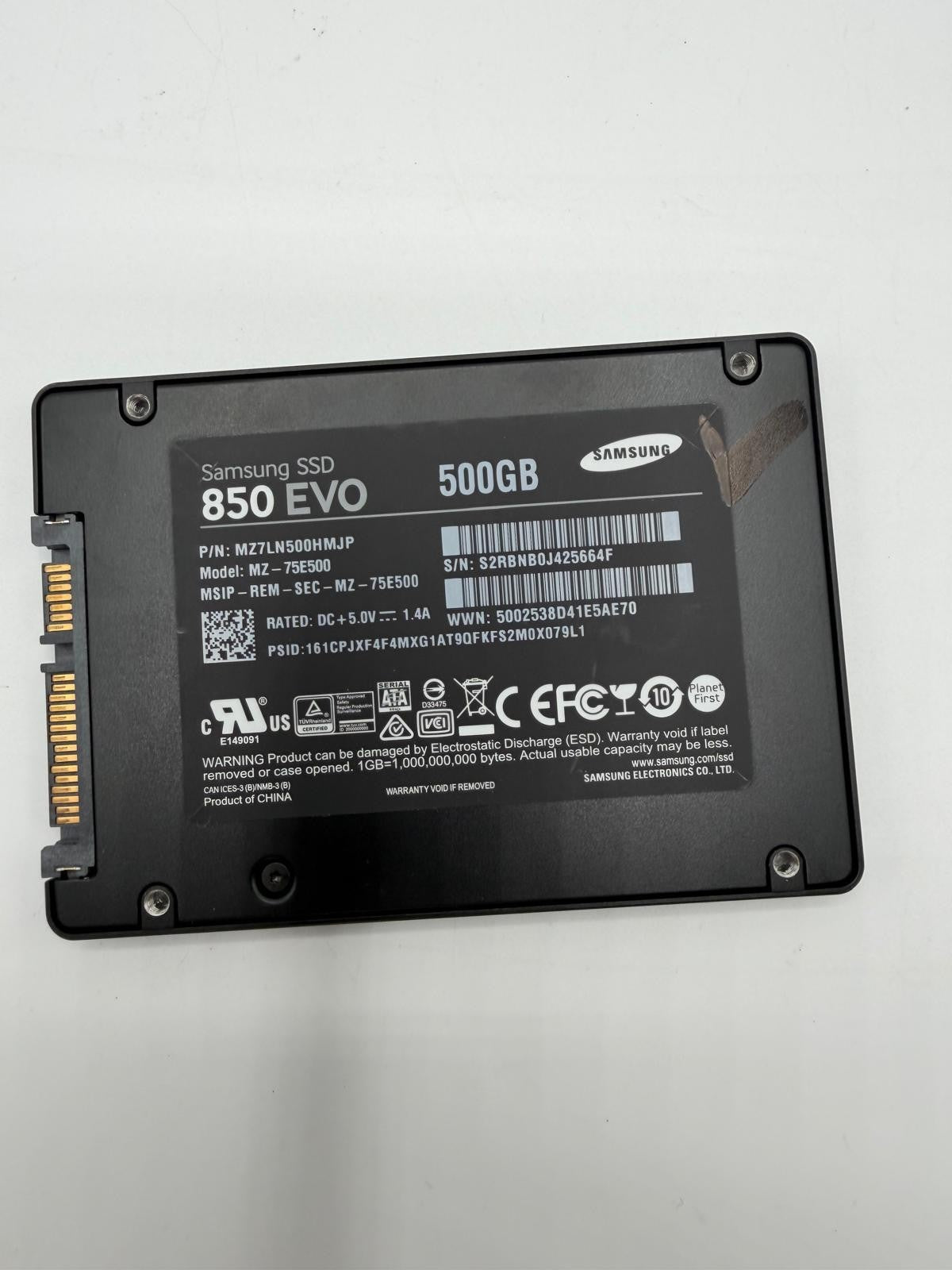 SSD SATA 2.5 500Go Samsung 850 860 870 EVO Crucial MX500 BX100 MX200 - Au choix