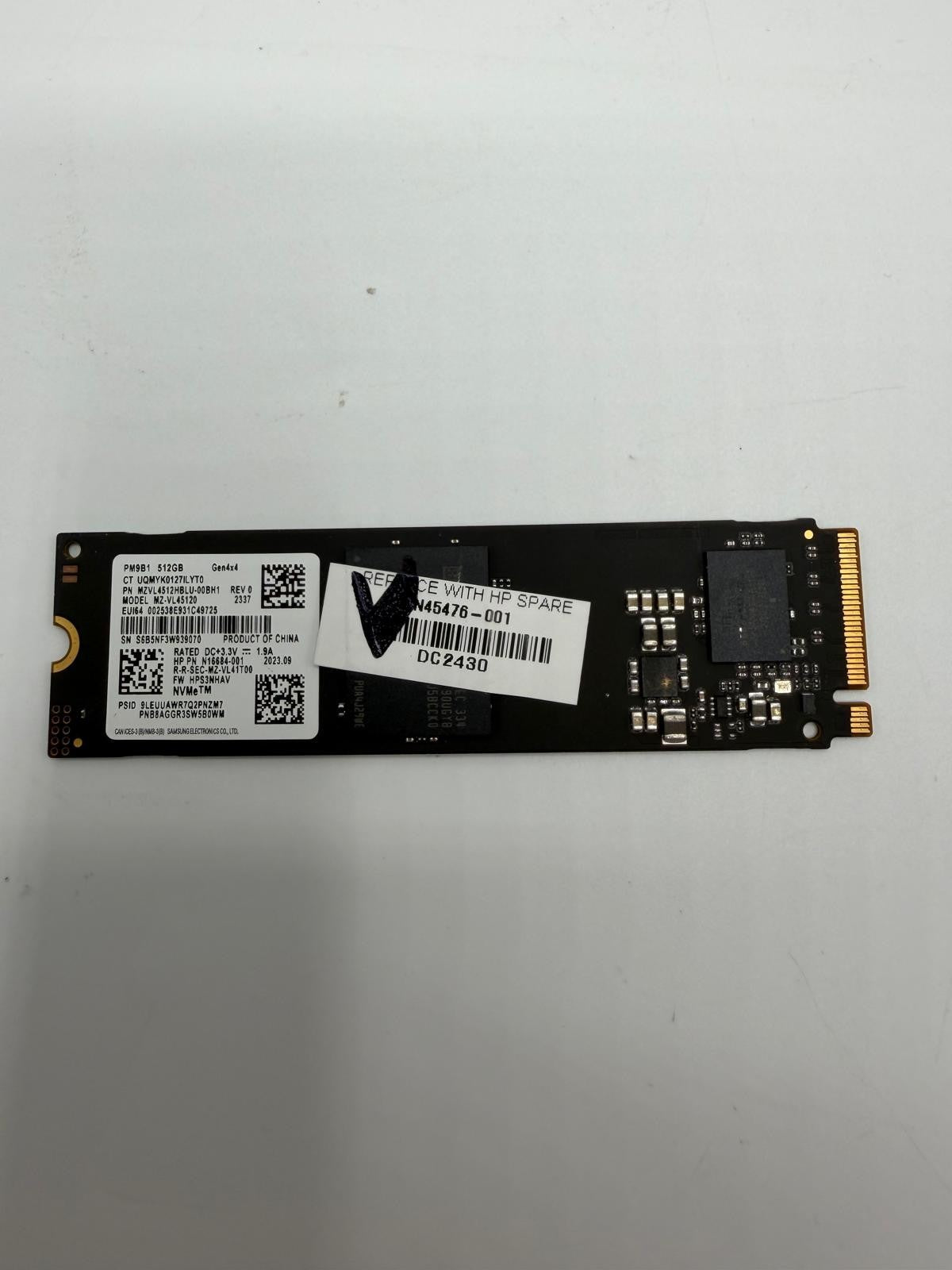 SSD NVMe M.2 2280 512Go Samsung Toshiba Intel WD Micron SK hynix Kioxia Kingston