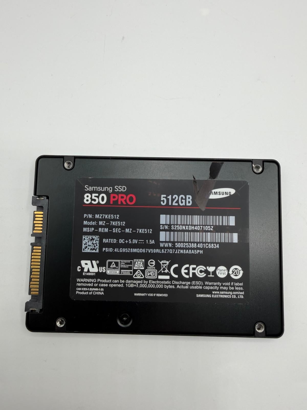SSD SATA 2.5" 512Go Samsung Kingston SanDisk Intel WD Micron ADATA Patriot