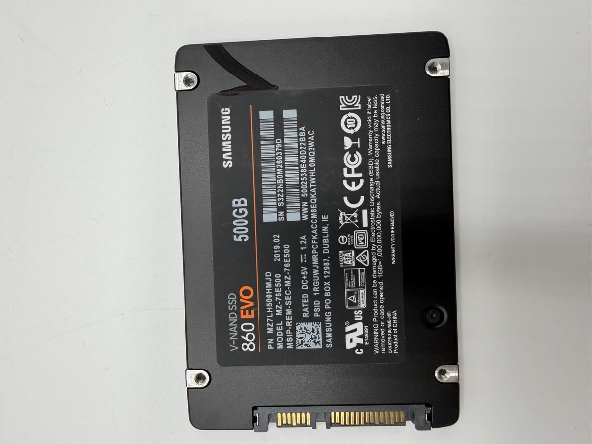 SSD SATA 2.5 500Go Samsung 850 860 870 EVO Crucial MX500 BX100 MX200 - Au choix