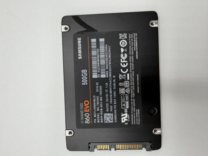 SSD SATA 2.5 500Go Samsung 850 860 870 EVO Crucial MX500 BX100 MX200 - Au choix