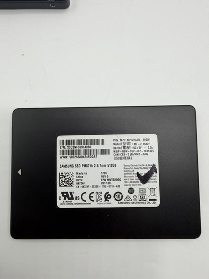 SSD SATA 2.5" 512Go Samsung Kingston SanDisk Intel WD Micron ADATA Patriot