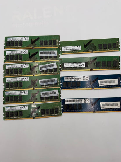 Barrette RAM DDR4 8Go DIMM PC Bureau Samsung Kingston Ramaxel Micron - Au choix