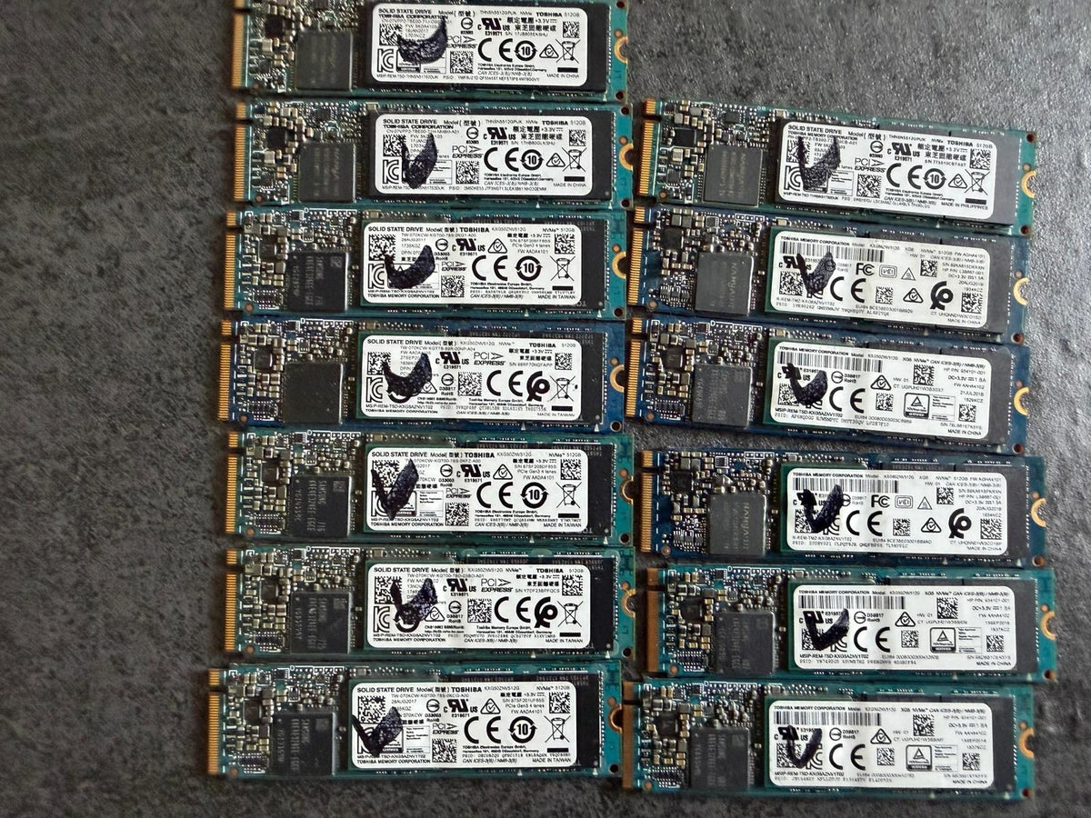 SSD NVMe M.2 2280 512Go Samsung Toshiba Intel WD Micron SK hynix Kioxia Kingston