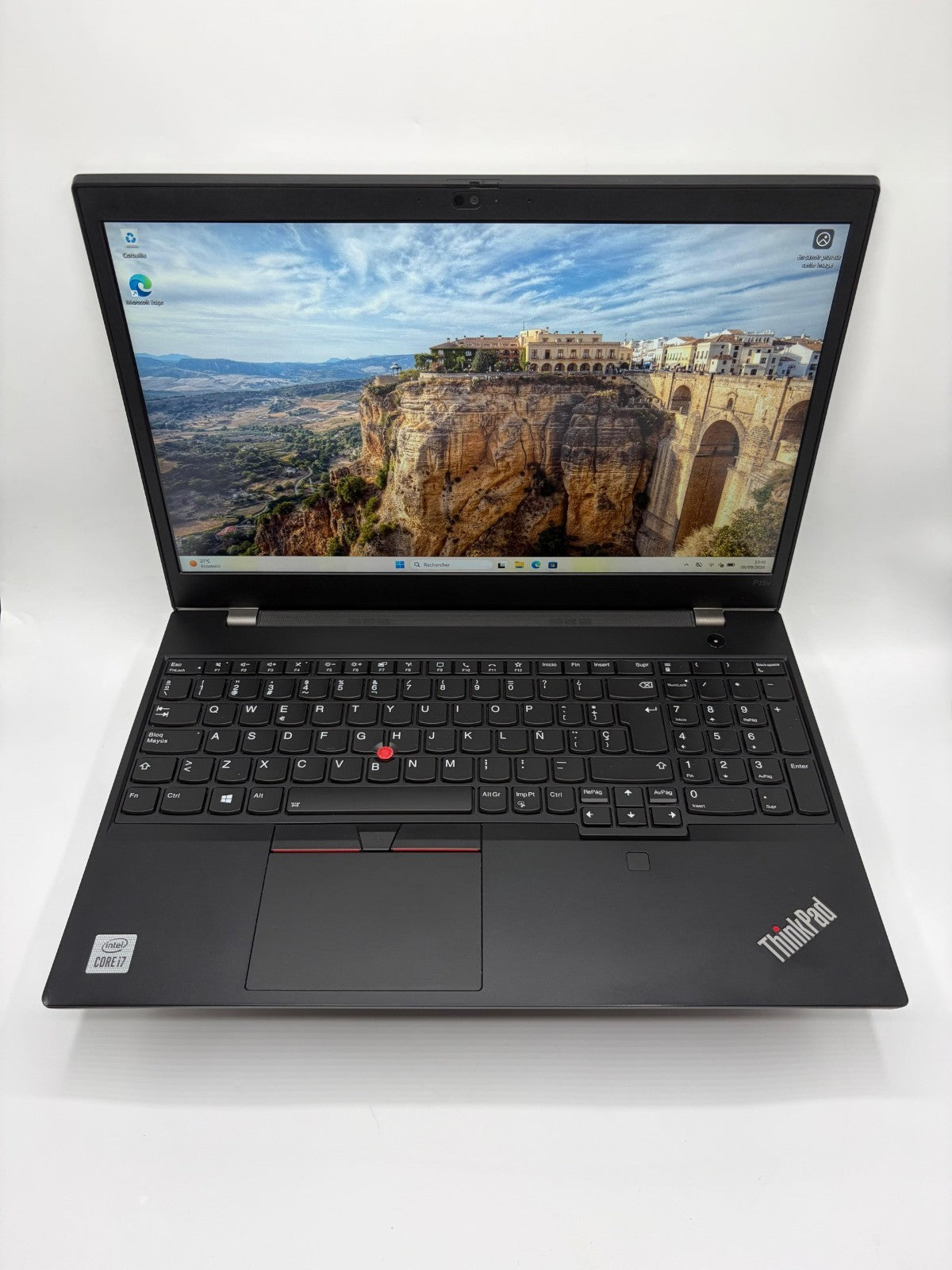 Lenovo ThinkPad P15v Gen 1 i7-10750H 16Go SSD 512Go 15,6"  QWERTY ES – Ref  AT40