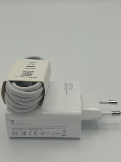 Chargeur XIAOMI 120W d'origine 100%  + Cable USB-Type-C