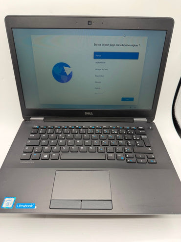 Dell Latitude E7470 i3-6100U 16Go 512Go SSD 14" Win11 Pro Bat.68% Ref J33