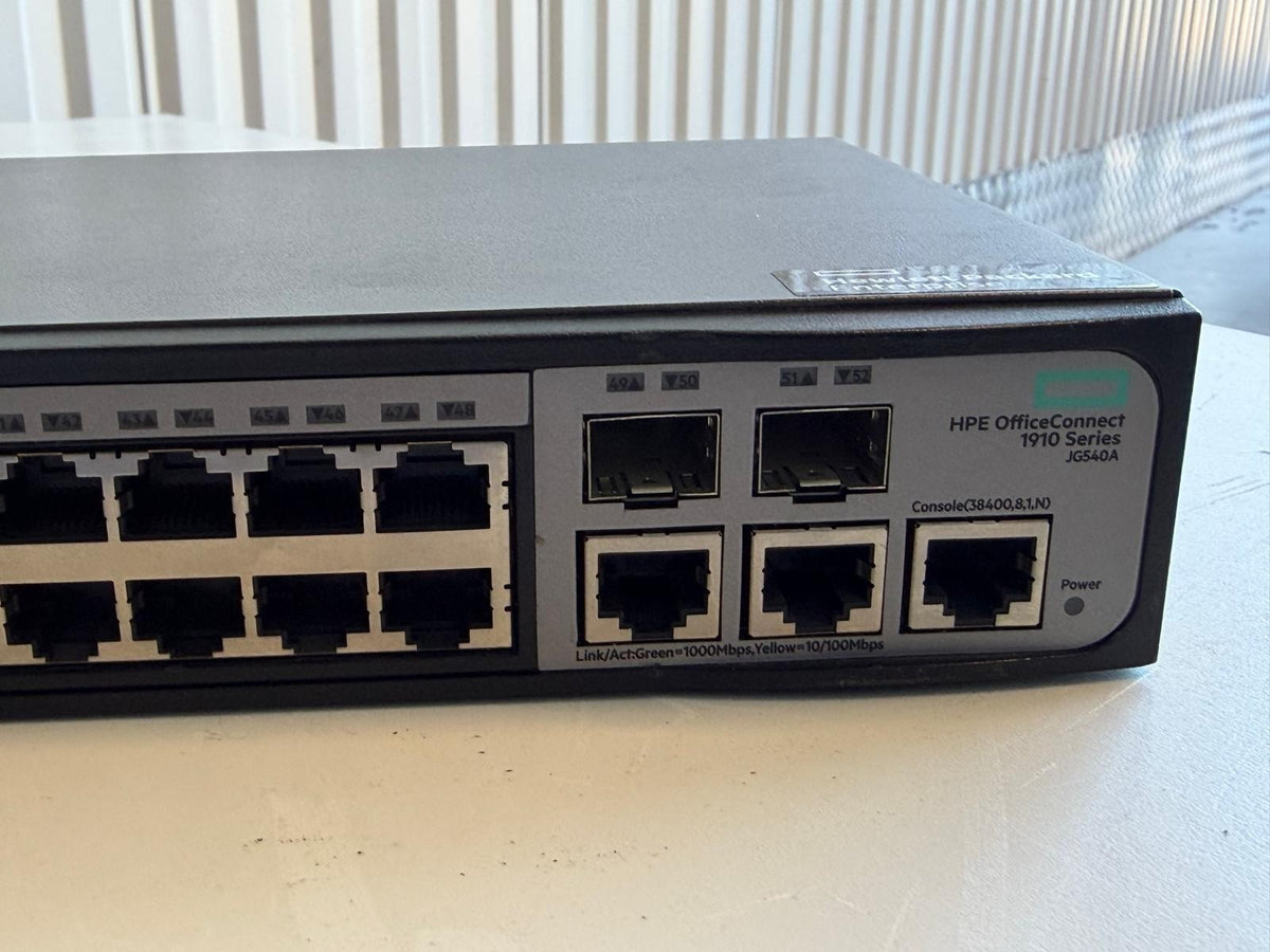 Switch HPE OfficeConnect 1910-48 JG540A 48 Ports Gigabit + 4 SFP Manageable