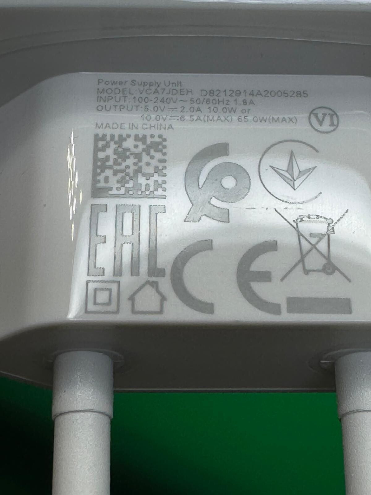 Chargeur SuperVOOC OPPO 65W + Câble d’origine – 100 % Authentique – Charge