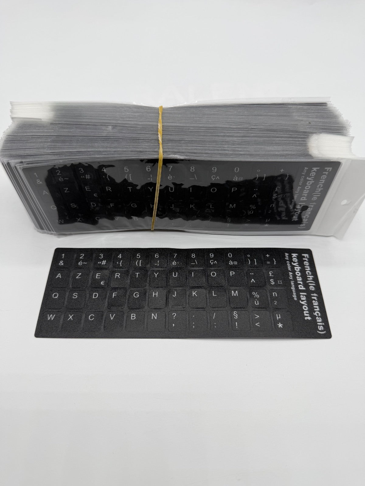 Stickers Autocollants Clavier Français AZERTY – Noir – PC Portable / Clavier