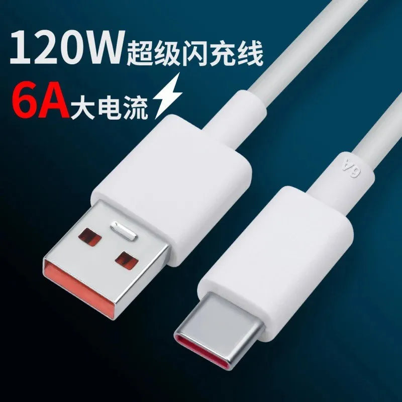 Chargeur XIAOMI 120W d'origine 100%  + Cable USB-Type-C