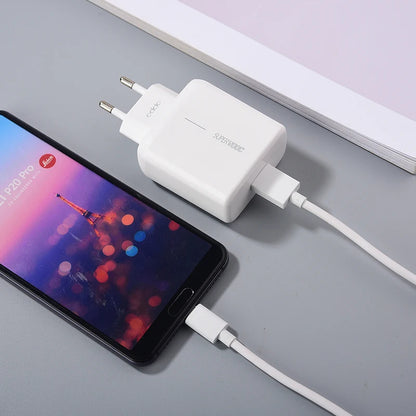 Chargeur SuperVOOC OPPO 65W + Câble Rouge d’origine – 100 % Authentique – Charge
