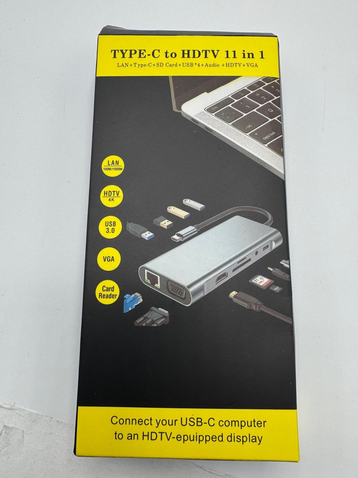 Station d’Accueil USB-C 11-en-1 – 4K HDMI / VGA / Ethernet / USB 3.0 / PD 100W