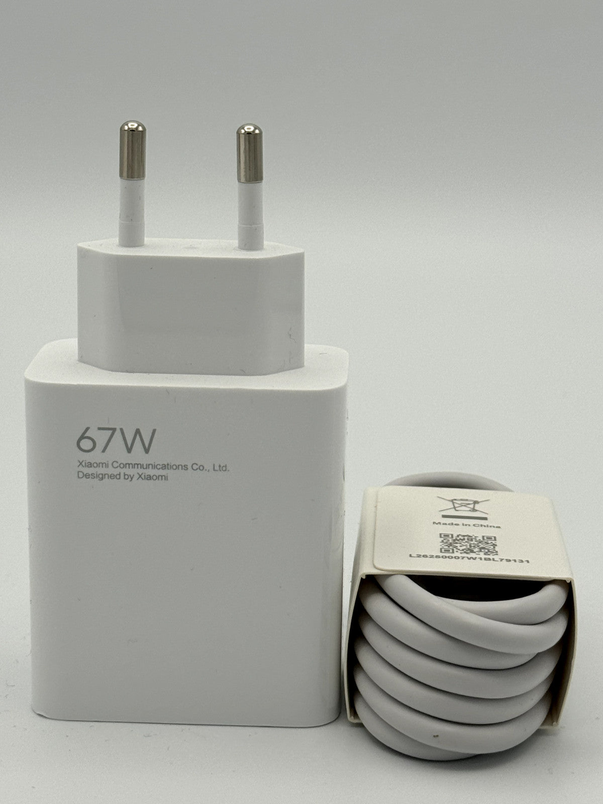 Chargeur type-C XIAOMI 67W d'origine 100% Garantie ou remboursé + Cable Type-C